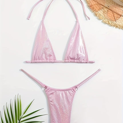 UNICORN Solid Color Hot And Sexy Triangle Cup Bikini xs s m l xl