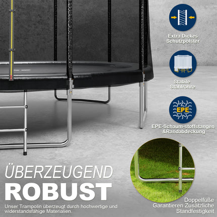 UNICORN Outdoor Trampoline Available in Diameters of 183/228/305/366/427 CM