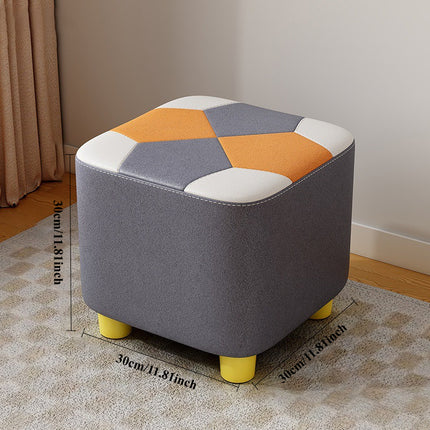 UNICORN Wood Stool Orange Gray White Blue Yellow