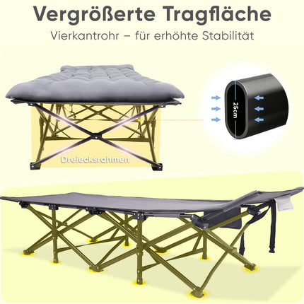 UNICORN Portable Folding Bed, Camp Bed for Guests, Supports Up to 200 Kg