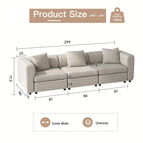 Beige Color / Three sofas (without footrest)