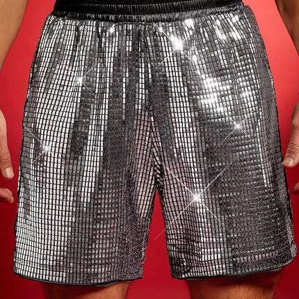 UNICORN Mens Sequin Shorts, Men'S Shorts, Men'S Stretch Shorts s m l xl xxl
