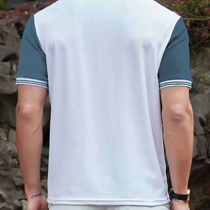 UNICORN Summer Short Sleeve Shirt Button-Front Placket, Collar & Ribbed Trim s m l xl xxl