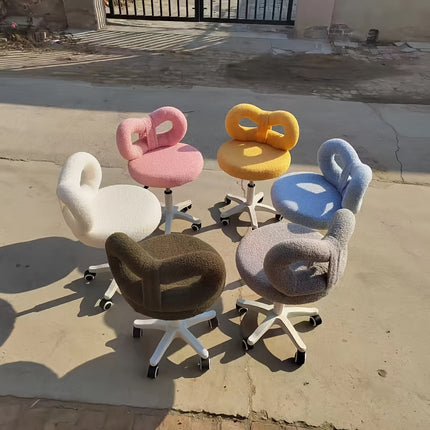UNICORN Elegant Makeup Chair with Adjustable Height white pink yellow light gray blue