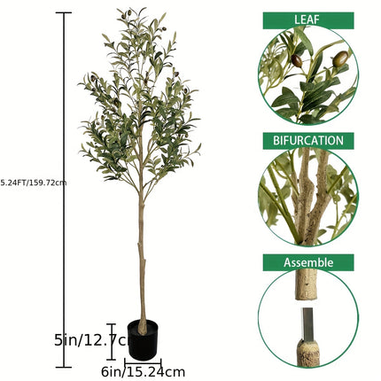 UNICORN Olive Tree 152.4cm New Tall Faux Plant for Home