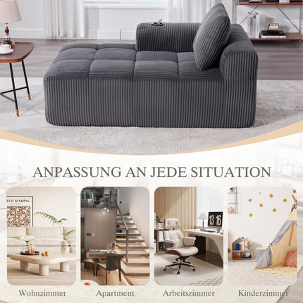 UNICORN Comfortable Recliner Sofa 158*93*61 Cm Beige Khaki Black Grey