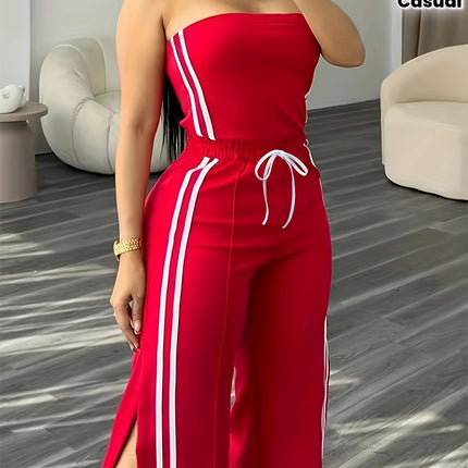 UNICORN Womens Fashion Casual Tube Top Jumpsuit s m l xl xxl