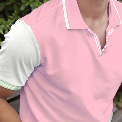 UNICORN Casual Short-Sleeve Polo Shirt with a Collar, High-End Front Buttons s m l xl xxl