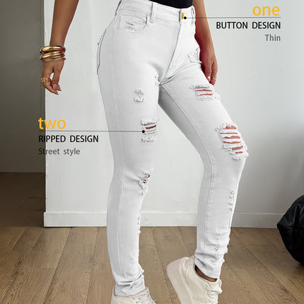 UNICORN Women Elegant Casual Versatile Slim-Fit Candy-Colored Pencil Jeans s m l xl xxl