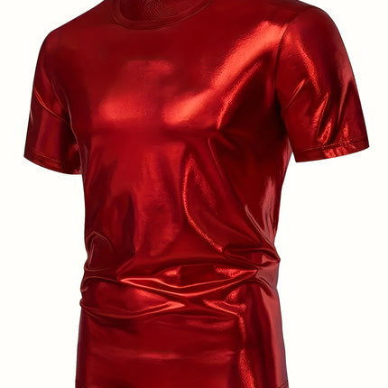 UNICORN Mens Shiny Casual Short-Sleeve T-Shirt Made Of 100% Polyester xxs xs s m l xl