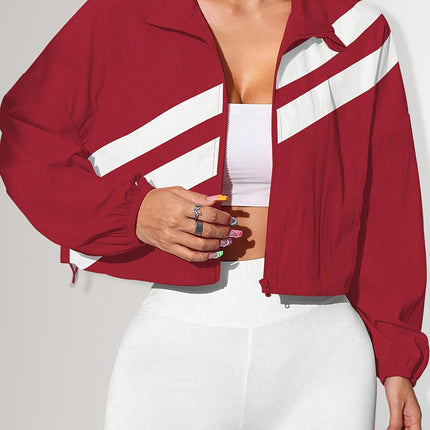UNICORN Sports Zip-Up Stand Collar Jacket with Drawstring Hem Suitable for Running s m l