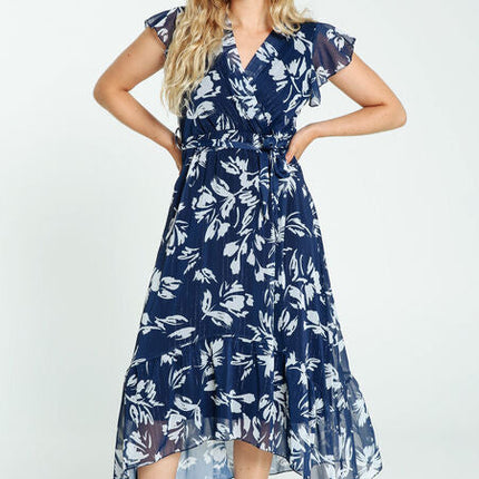 Dames jurk blauw roze m l xl xxl xxxl