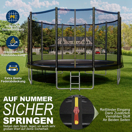 UNICORN Outdoor Trampoline Available in Diameters of 183/228/305/366/427 CM