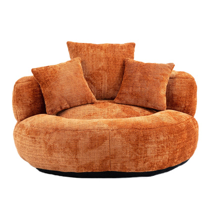 UNICORN Multi-Functional Convertible Sofa Bed with Orange Chenille Fabric