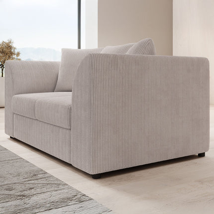 UNICORN 3-Seater sofa Ribbed fabric beige Width 182 cm Height 80 cm Depth 91 cm