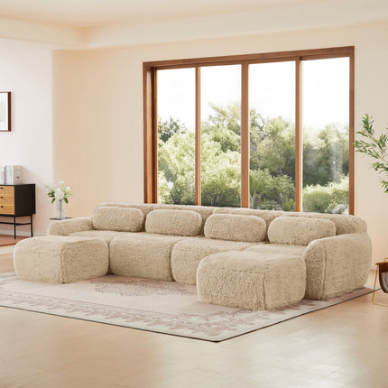 UNICORN U-shaped Modular Sofa Freely Combinable Khaki
