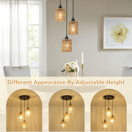 UNICORN Rustic Bohemian Style Pendant Light Brown Black