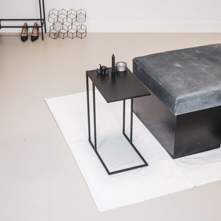 UNICORN Side Table Metal Black 45x30x60cm