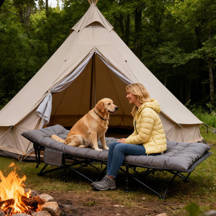 UNICORN Portable Folding Bed, Camp Bed for Guests, Supports Up to 200 Kg