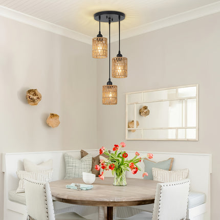 UNICORN Rustic Bohemian Style Pendant Light Brown Black