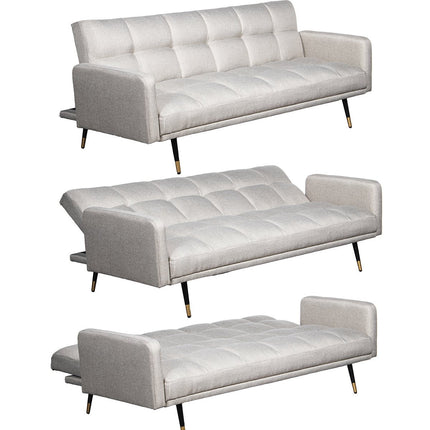 UNICORN Three-seater sofa bed beige gray 193x83x75