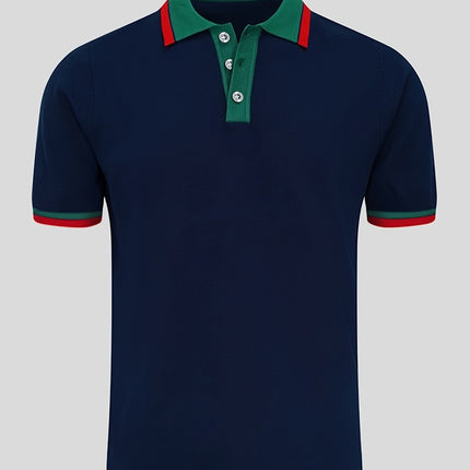UNICORN Casual Short Sleeve, Color Block Design with Contrast Collar s m l xl xxl