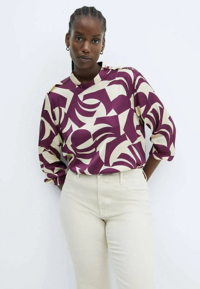 UNICORN Women's blouse patterns purple white xs s m l xl xxl xxxl xxxxl