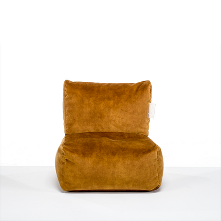 UNICORN Lounge chair pouf beanbag velvet 48 x 48 x 50 x 23 width x depth x back height x seat height green gray dark gray blue light gray yellow gold beige white green