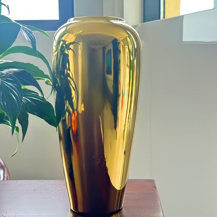 UNICORN 1pc Golden Decorative Ceramic Vase