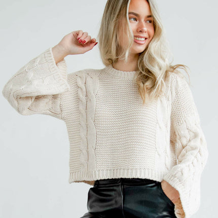 UNICORN Women's sweater beige green one size