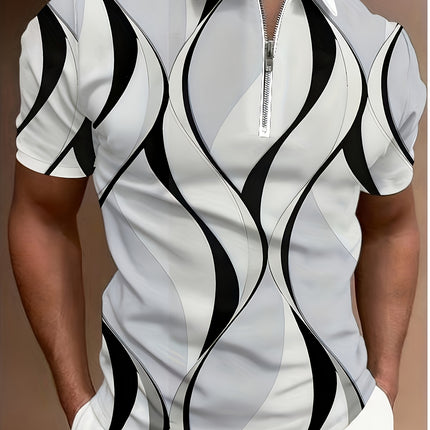 UNICORN Polo Shirt Short Sleeved Breathable With Geometric Pattern s m l xl xxl