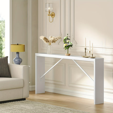 UNICORN White Console Table, Multifunctional Sofa Side Table