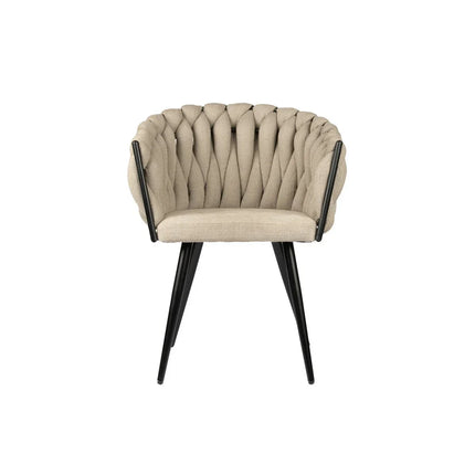 UNICORN bucket chair wave beige (Set of 2) 54x60x78.50 cm