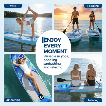 UNICORN Inflatable Paddle Board Measuring 323×81×15Cm, Supports Up to 204.12KG
