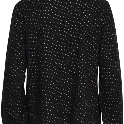 Dames blouse zwart xs s m l xl xxl xxxl