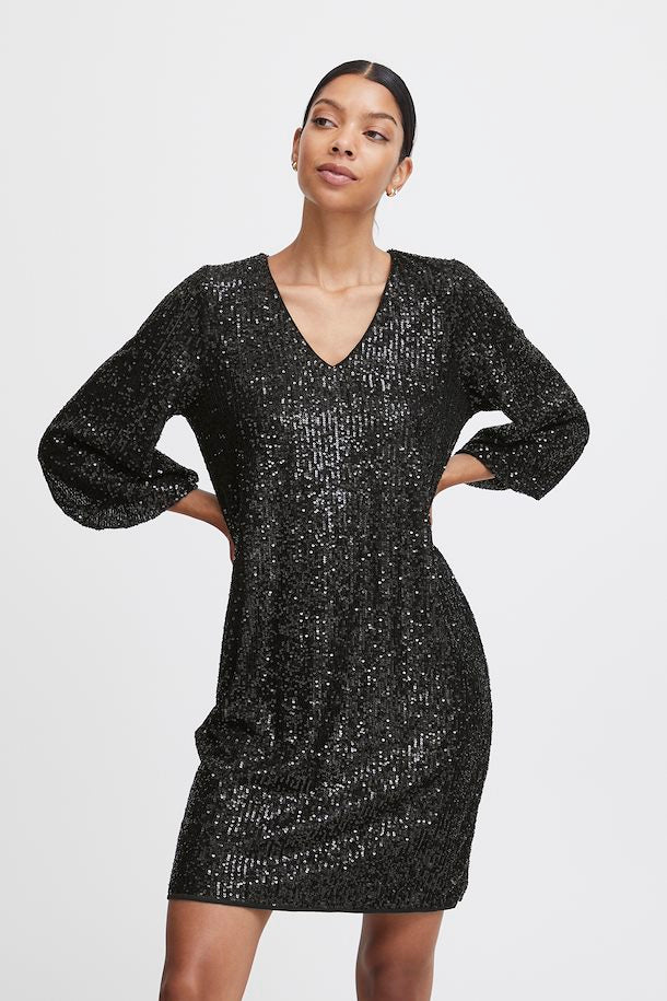 UNICORN Women's dress black glitter xs s m l xl