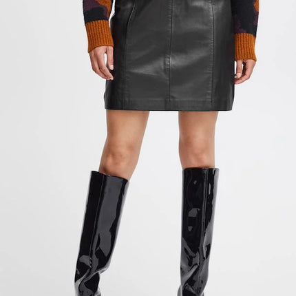 UNICORN Women's leather skirt black brown xs s m l xl xxl xxxl