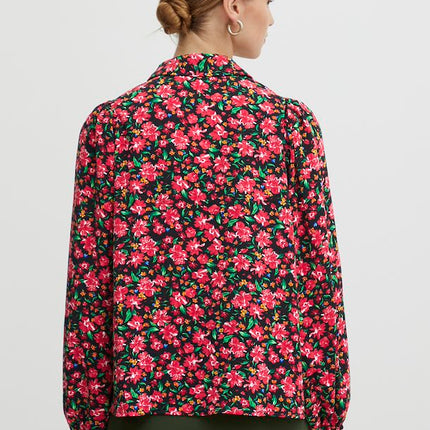 UNICORN Women's blouse pink flowers xs s m l xl