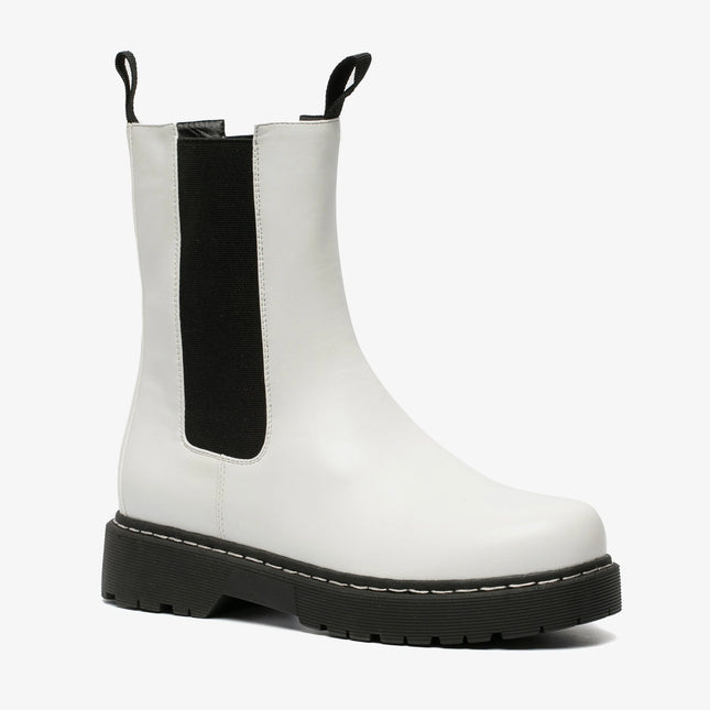 UNICORN Women's boots high imitation leather white black 36 37 38 39 40 41