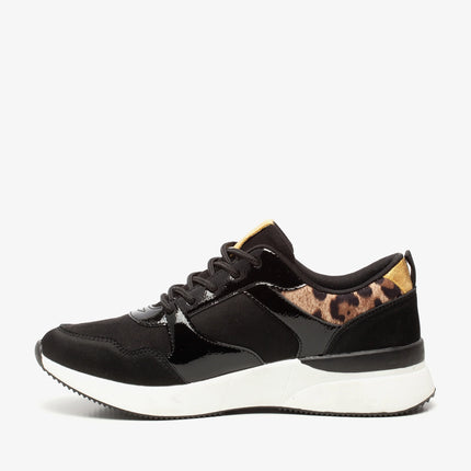 UNICORN Women's sneakers shoes leopard print black brown white 37 38 39 40 41 42