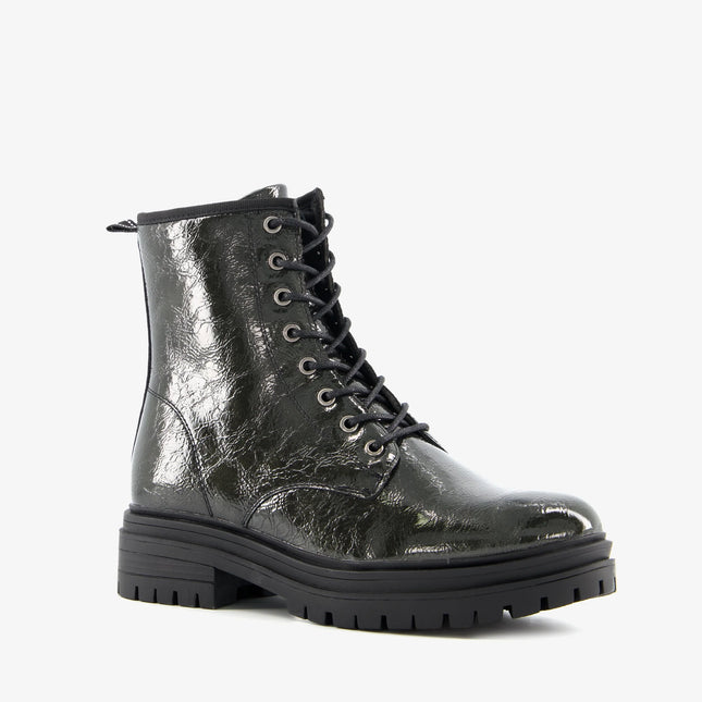 UNICORN Women's boots shoes imitation leather black 37 38 39 40 41 42
