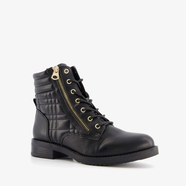 UNICORN Women's boots boots imitation leather black gold 37 38 39 40 41