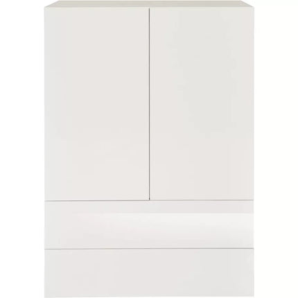 UNICORN Sideboard wall unit modern high-gloss white Width 77 cm Depth 35 cm Height 108 cm