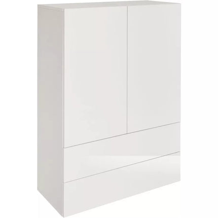 UNICORN Sideboard wall unit modern high-gloss white Width 77 cm Depth 35 cm Height 108 cm