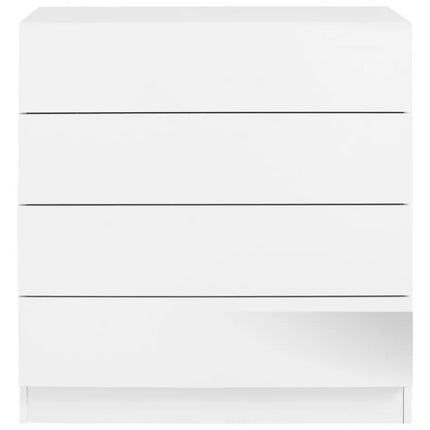UNICORN Chest of Drawers Dresser modern white black Width 76 cm Depth 35 cm Height 79 cm