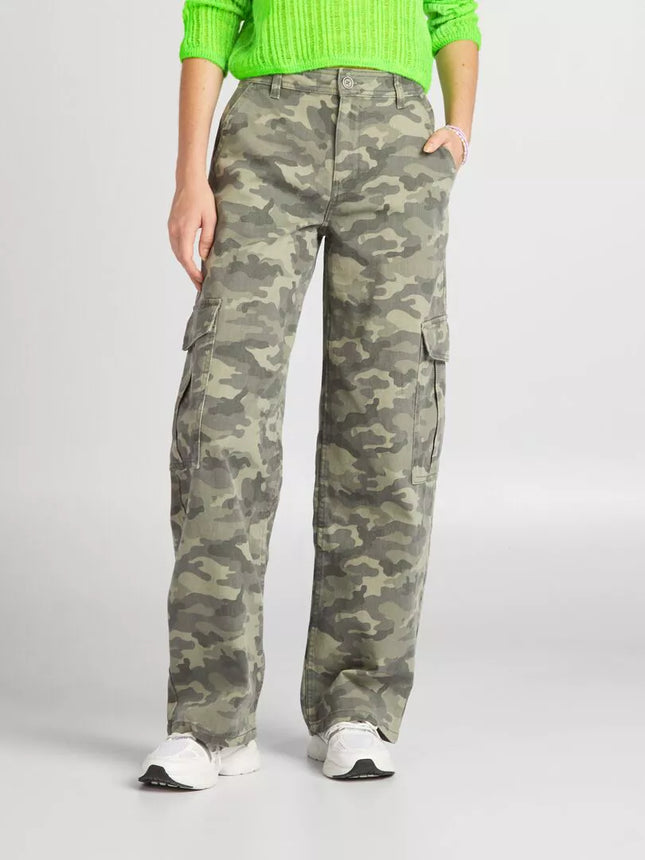 UNICORN Women's wide-leg trousers camouflage xxs xs s m