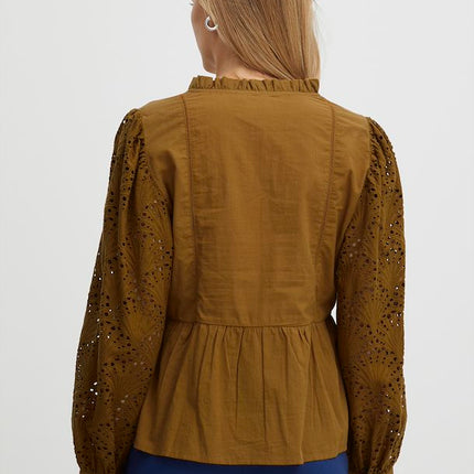 UNICORN Women's blouse brown xs s m l xl