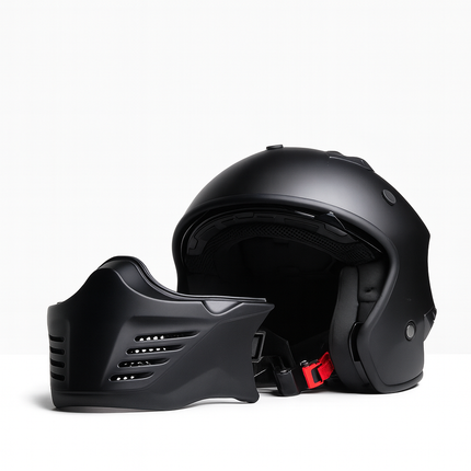UNICORN Helmet vito jet bruzano mat black