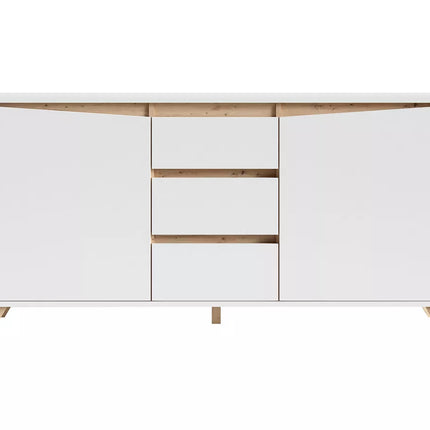 UNICORN Sideboard wall unit modern white Width 160 cm Depth 38 cm Height 76 cm