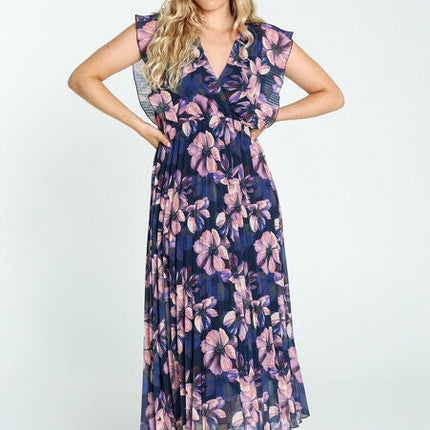 Dames jurk blauw roze m l xl xxl xxxl